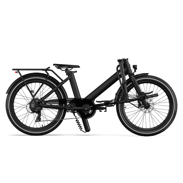 Sulankstomas elektrinis dviratis Eovolt Evening  24" V1 (juodos spalvos) 1