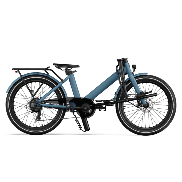 Sulankstomas elektrinis dviratis Eovolt Evening  24" V1 (mėlynos spalvos) 1