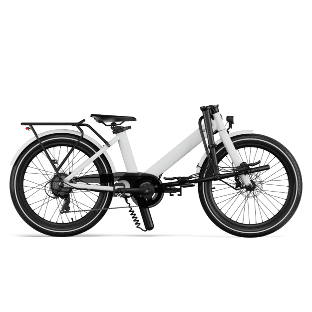 Sulankstomas elektrinis dviratis Eovolt Evening  24" V1 (pilkos spalvos) 1