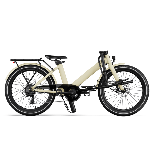 Sulankstomas elektrinis dviratis Eovolt Evening  24" V1 (smėlio spalvos) 1
