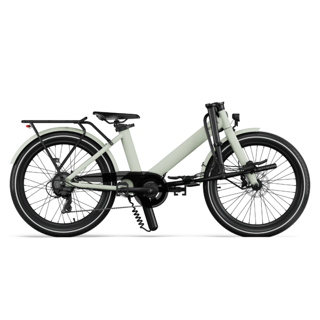Sulankstomas elektrinis dviratis Eovolt Evening  24" V1 (šviesiai žalios spalvos) 1