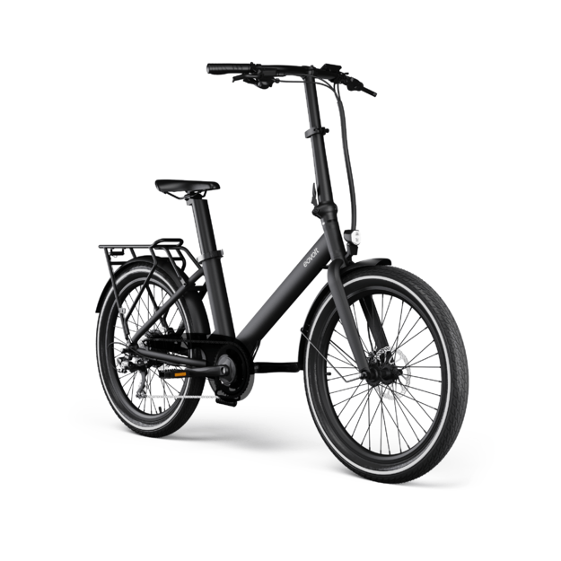 Sulankstomas elektrinis dviratis Eovolt Evening  24" V1 (juodos spalvos) 2