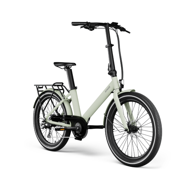 Sulankstomas elektrinis dviratis Eovolt Evening  24" V1 (šviesiai žalios spalvos) 2