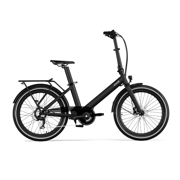 Sulankstomas elektrinis dviratis Eovolt Evening  24" V1 (juodos spalvos)