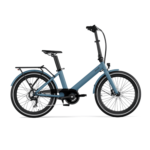 Sulankstomas elektrinis dviratis Eovolt Evening  24" V1 (mėlynos spalvos)