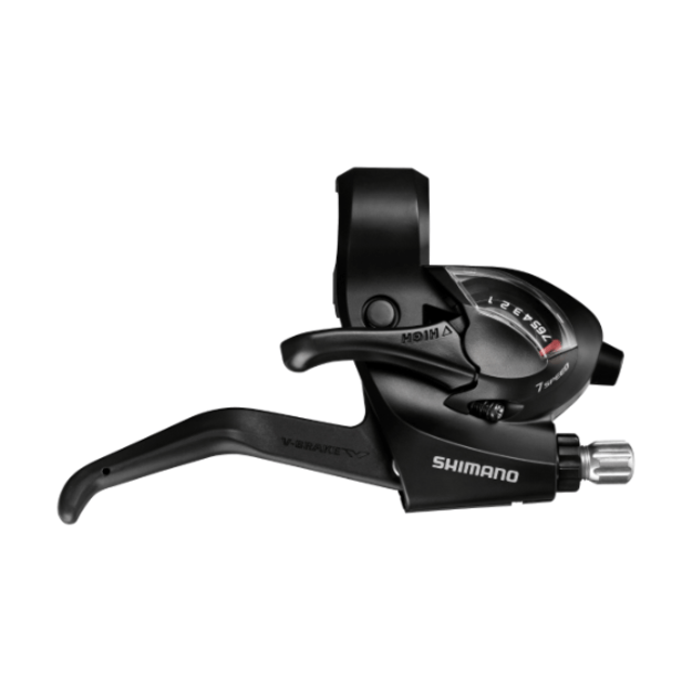 Pavarų rankenėlė (dešinė) SHIMANO TOURNEY Shifting/Brake Lever (For Flat Handlebar) ST-EF41-7R 7-speed EZ FIRE PLUS 2050 mm