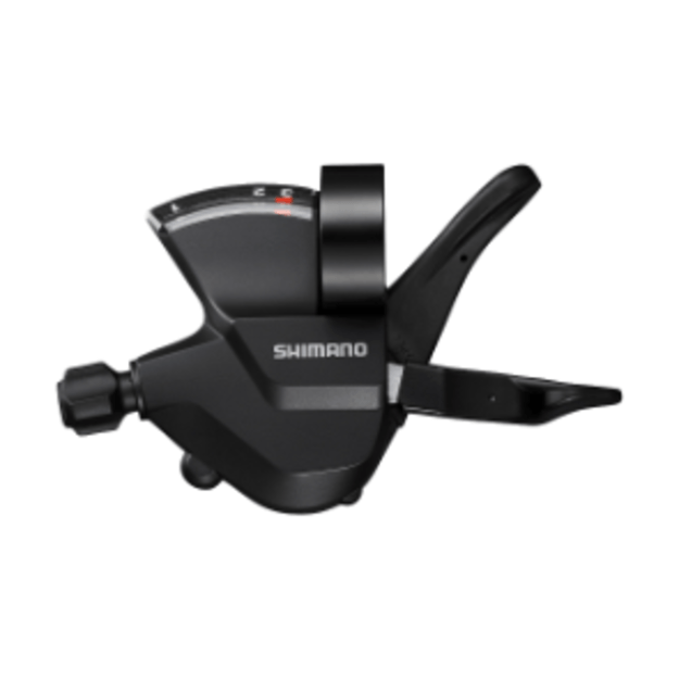 Pavarų rankenėlė (kairė) SHIMANO Shifter SL-M315-L 3-speed RAPIDFIRE PLUS Clamp band With optical gear display