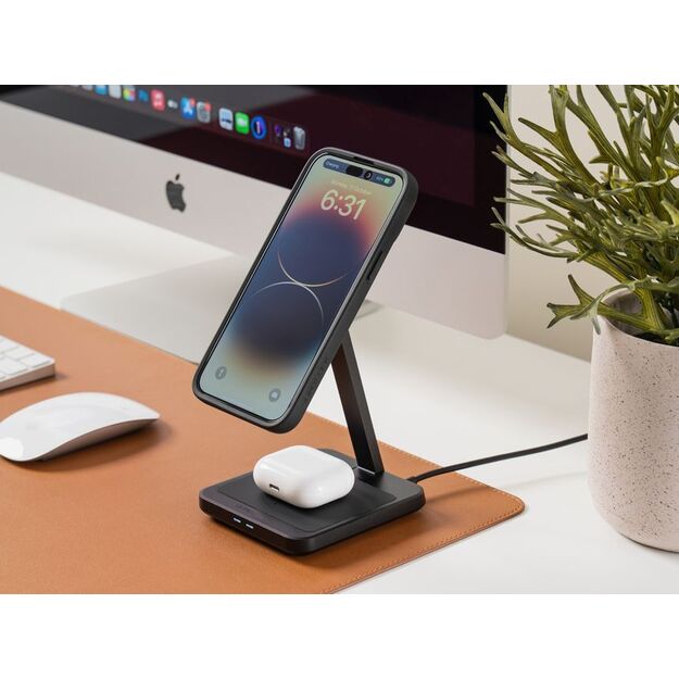 Quad Lock MAG Dual Desktop belaidžio įkrovimo stalinis laikiklis  2