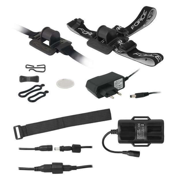 Priekinis žibintas FORCE Glow3 LED 1000lm su Samsung baterija (juodas) 2