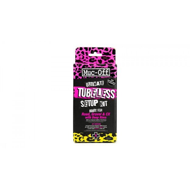 Bekamerinės sistemos rinkinys Muc-Off Ultimate Tubeless Kit Road 60mm