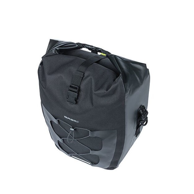 Dviračio krepšys ant bagažinės BASIL NAVIGATOR WATERPROOF SINGLE BAG, 25-31L, juodas 2