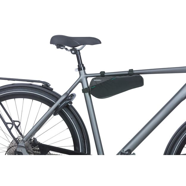 Dviračio krepšiai ant rėmo BASIL DISCOVERY 365D FRAME BAG M, 1,8 l, juodas  4