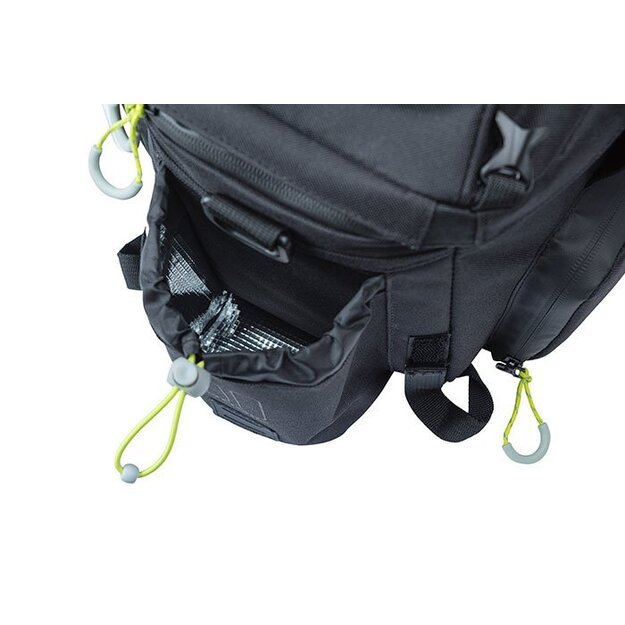 Dviračio krepšiai ant bagažinės BASIL MILES TRUNKBAG XL Pro, 9-36L, black lime MIK 2