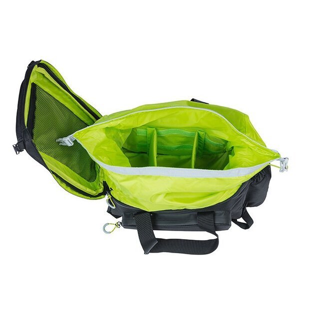 Dviračio krepšiai ant bagažinės BASIL MILES TRUNKBAG XL Pro, 9-36L, black lime MIK 4