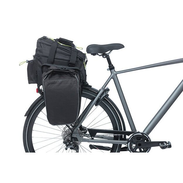 Dviračio krepšiai ant bagažinės BASIL MILES TRUNKBAG XL Pro, 9-36L, black lime MIK 6