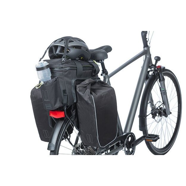 Dviračio krepšiai ant bagažinės BASIL MILES TRUNKBAG XL Pro, 9-36L, black lime MIK 7