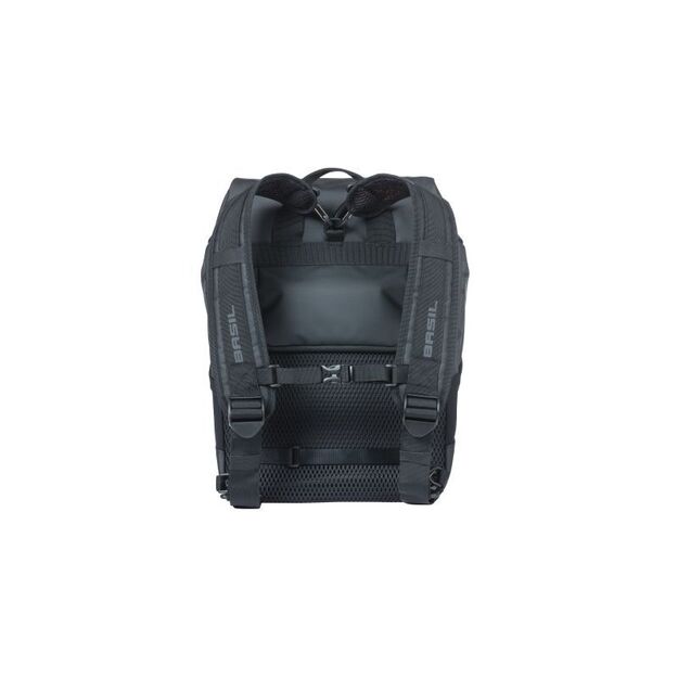 Dviračio krepšys/kuprinė BASIL MILES BUOTININĖ DAYPACK BAG, 17L, juoda oranžinė 1