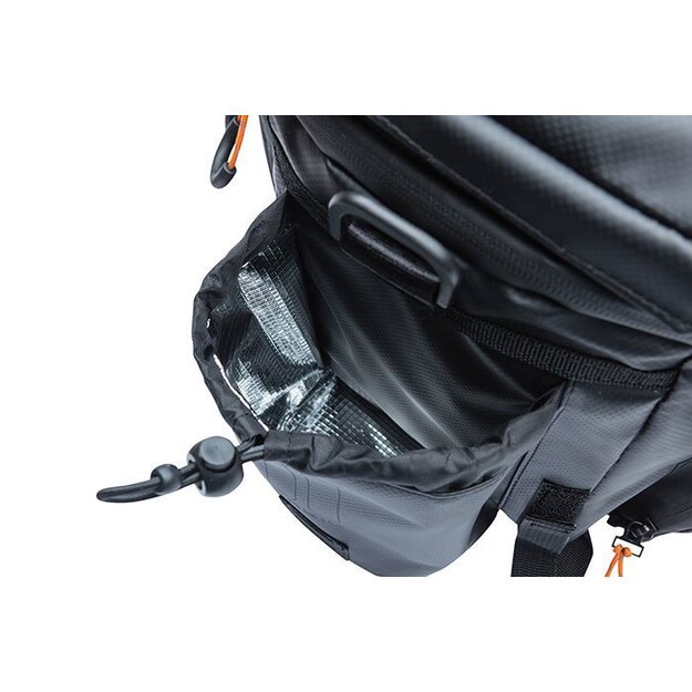 Dviračio krepšiai ant bagažinės BASIL MILES TARPAULIN TRUNKBAG XL Pro, 9-36L, juoda oranžinė MIK 2