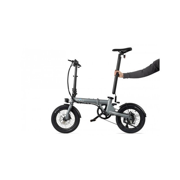 Sulankstomas elektrinis dviratis Eovolt City 4speed (pilkos spalvos) 3