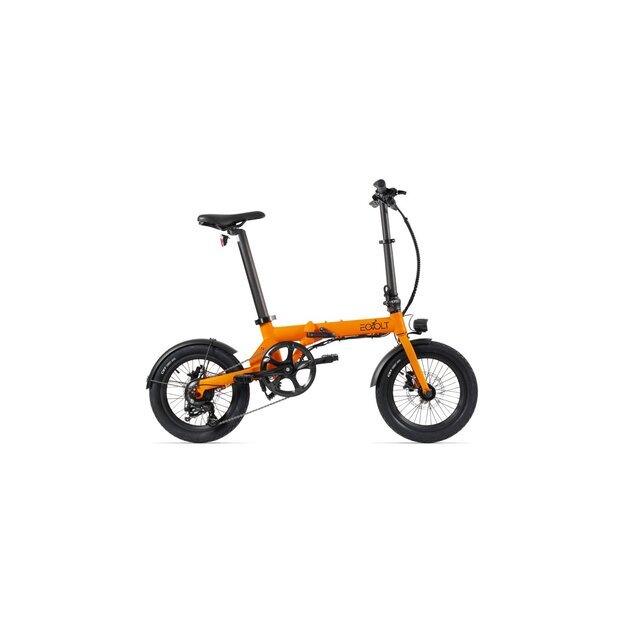 Sulankstomas elektrinis dviratis Eovolt City 4speed (oranžinės spalvos)