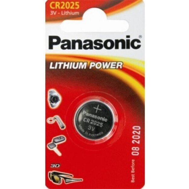 Panasonic baterija CR-2025L/1BP