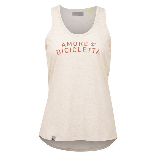 Moteriški marškinėliai Pearl Izumi Go-To Tank Natural White Heather Amor (S dydis)
