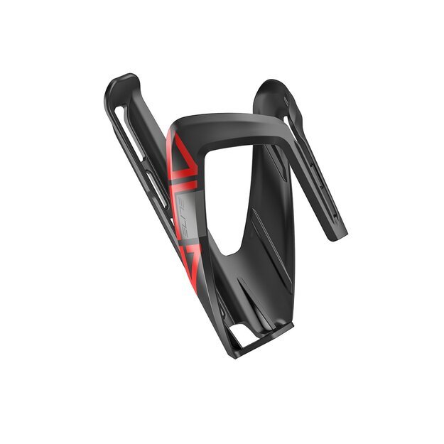 Gertuvės laikiklis Elite Bottle Cage Ala Black, Red graphic, Raudonas