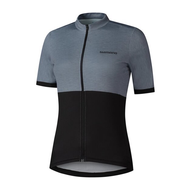 Marškinėliai Shimano W's Element S.S. Jersey Gray moteriški (S dydis) 