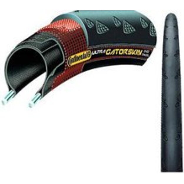 Padanga Continental Ultra Gatorskin Tire 700X25 Black Foldable Duraskin