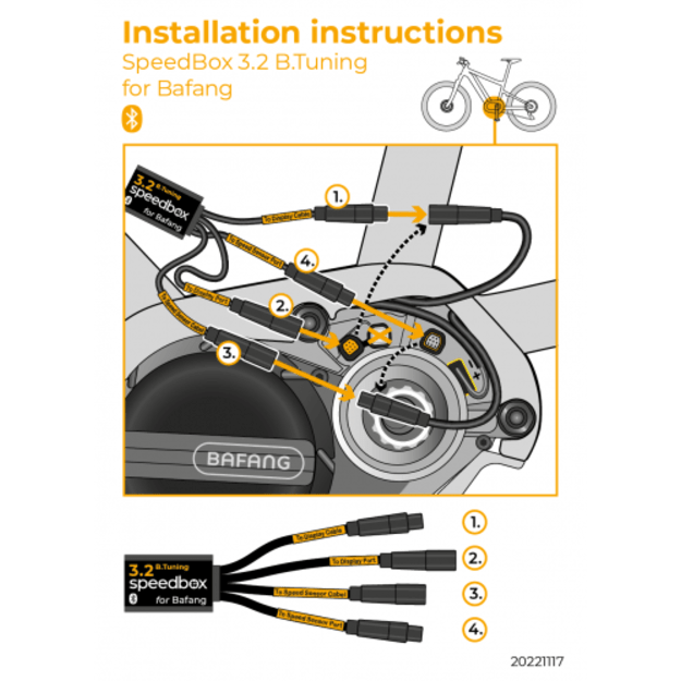 SpeedBox 3.2 B.Tuning čipas Bafang (M500) 2