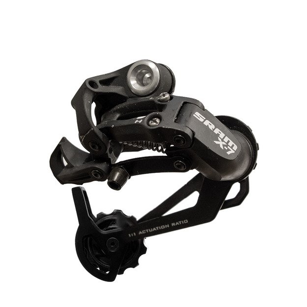 Galinis perjungėjas SRAM X-7, 7-9 pav. (juodas)