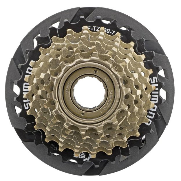 Galinis žvaigždžių blokas SHIMANO TZ500 14-28T 7 pavarų (užsukamas)