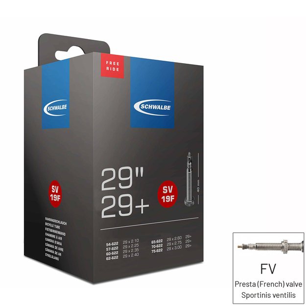 Kamera SCHWALBE 29  2.10-3.00 (54/75-622) FV40 LIGHT (be pakuotės)