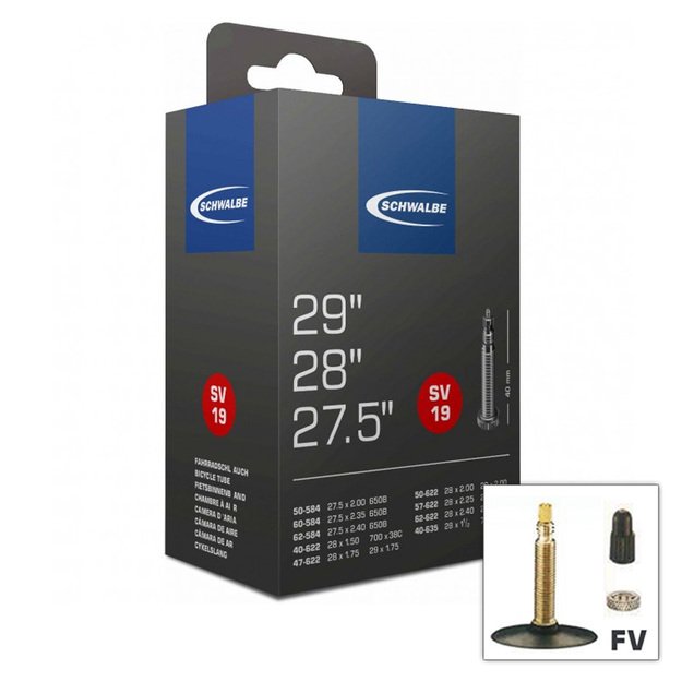 Kamera Schwalbe MTB SV19 27.5x2.00 / 29x2.40 (50/60-584 40/62-622/635) FV 40mm (dėžutėje)