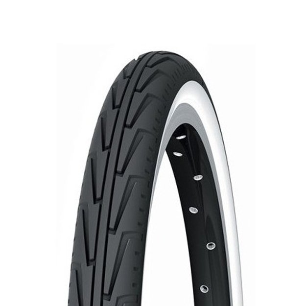 Padanga Michelin Junior City 24x1.75 (44-507) su baltu šonu