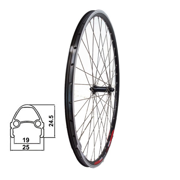 Priekinis ratas 28  36H, V-tipo stabdžiam, U-Link stebulė greitveržlė