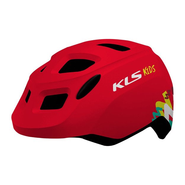 Šalmas KLS Zigzag 022, S/M 50- 55 cm, (raudonas)