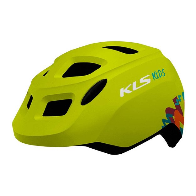 Šalmas KLS Zigzag 022, XS/S 45- 49 cm, (žalias)