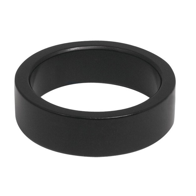 Vairo kolonėlės žiedas FORCE 1 1/8  10mm (aliuminis, juodas)
