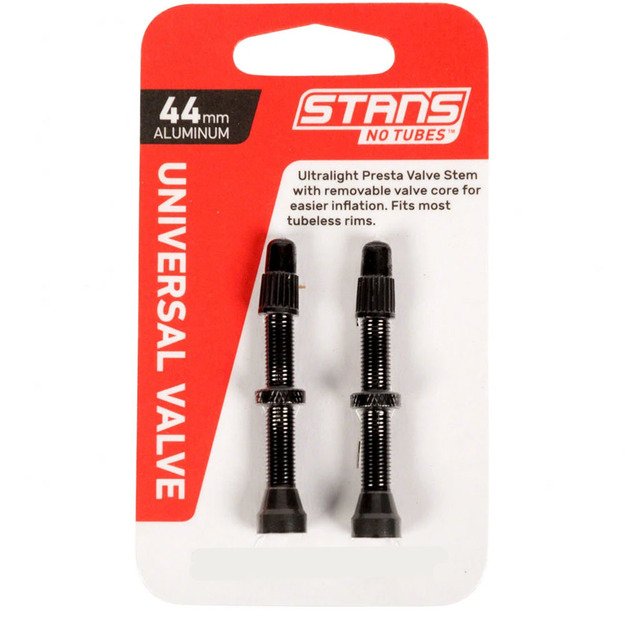 Ventiliai Stan s NoTubes bekamerinėms padangoms 44mm (juodi)