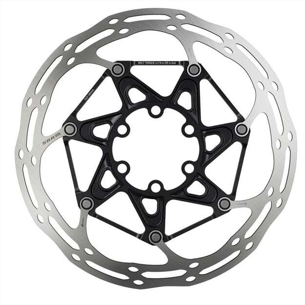 Stabdžių diskas SRAM ROTOR CNTRLN 2P 160MM BLACK TI ROUNDED