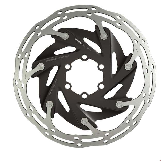 Stabdžių diskas SRAM ROTOR CNTRLN XR 2P 160MM BLK ST ROUNDED