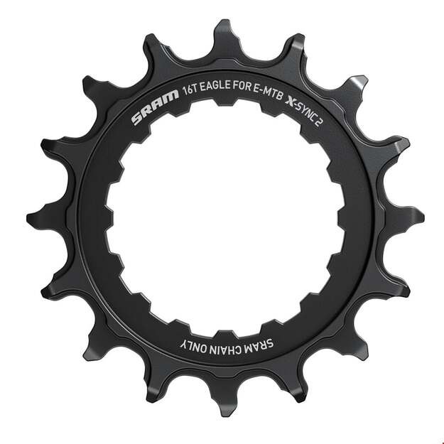Priekinė žvaigždė SRAM CRING X-SYNC ST EAGLE 16T DM BOSCH BLK