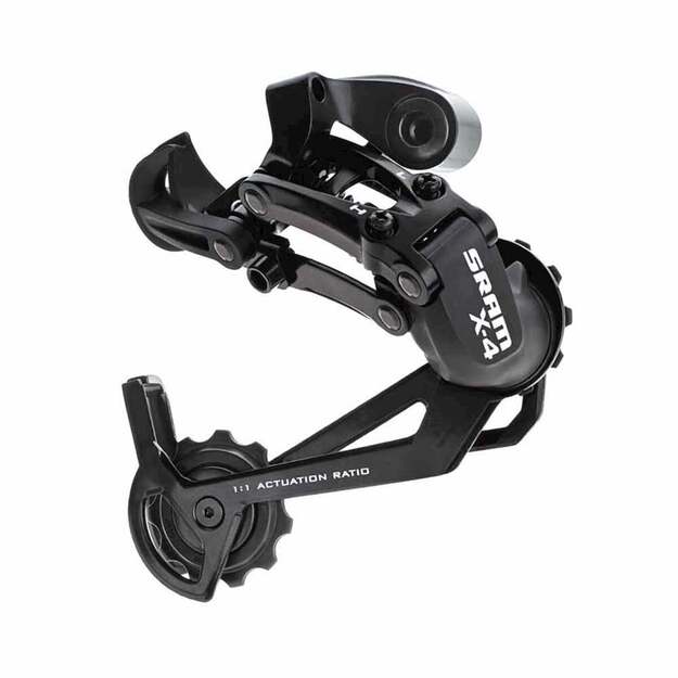 Galinis pavarų perjungėjas SRAM 09A RD X.4 LONG CAGE BLACK
