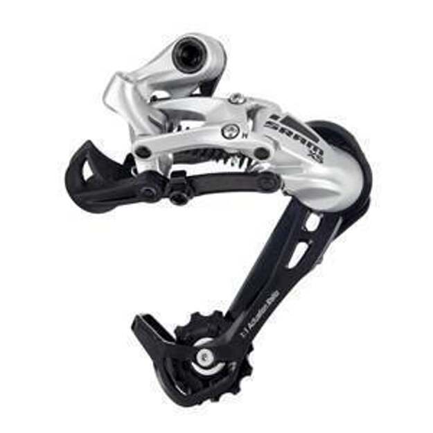 galinis pavarų perjungėjas SRAM 12A RD X5 9SP LONG CAGE AL SLV