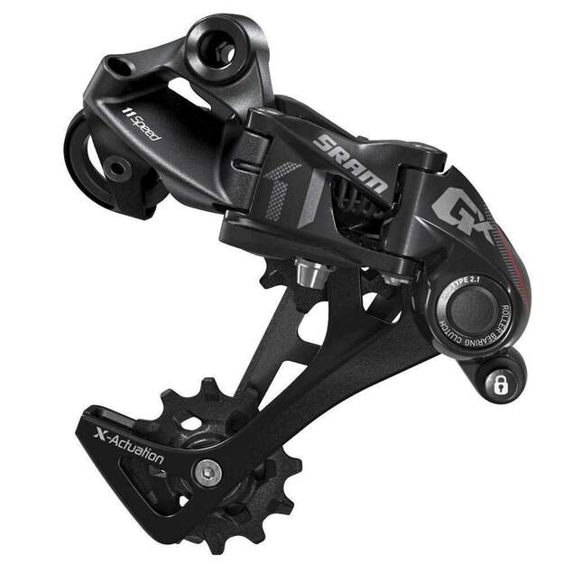 Galinis pavarų perjungėjas SRAM AM RD GX 1X11SPD LONG CAGE RED