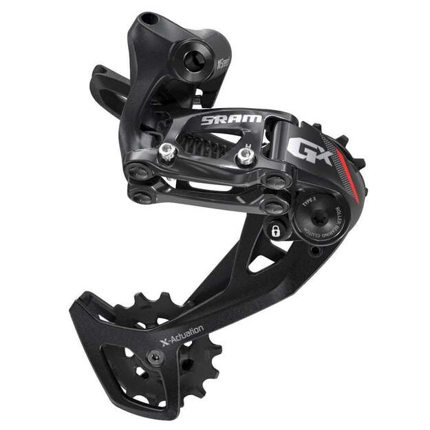 Galinis pavarų perjungėjas SRAM AM RD GX 2X11SPD MEDIUM CAGE RED