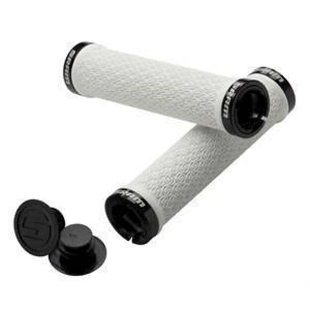 Vairo rankenėlės SRAM SRAM LOCKING GRIPS WHITE