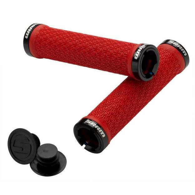 Vairo rankenėlės SRAM SRAM LOCKING GRIPS RED