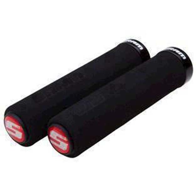 Vairo rankenėlės SRAM SRAM LOCKING GRIPS FOAM 129 BLK/BLK